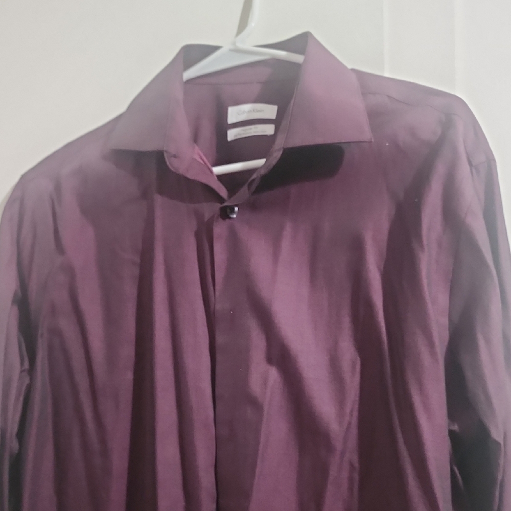 Calvin Klein Men's Purple Shirt